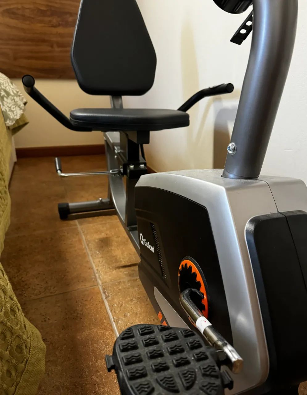 Bicicleta Ergométrica Magnética Horizontal Gallant Elite Preto - Foto 3