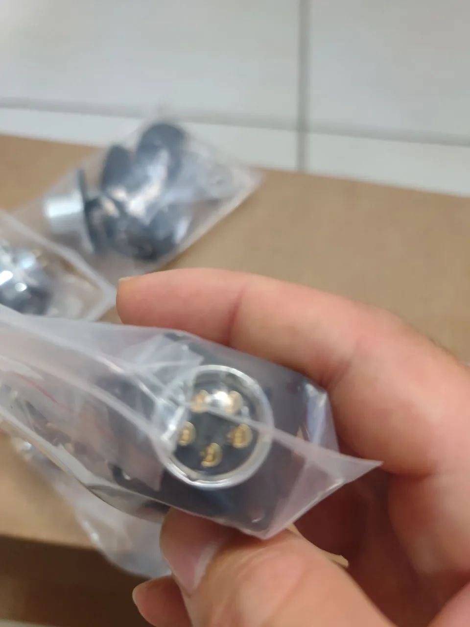 Conector 5 pinos de alta qualidade kit 4 unidades  - Foto 2
