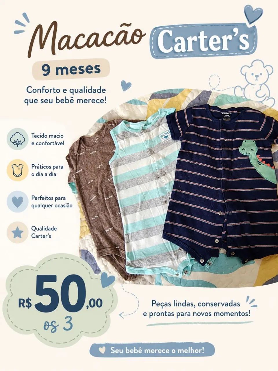 Roupa infantil carter's 