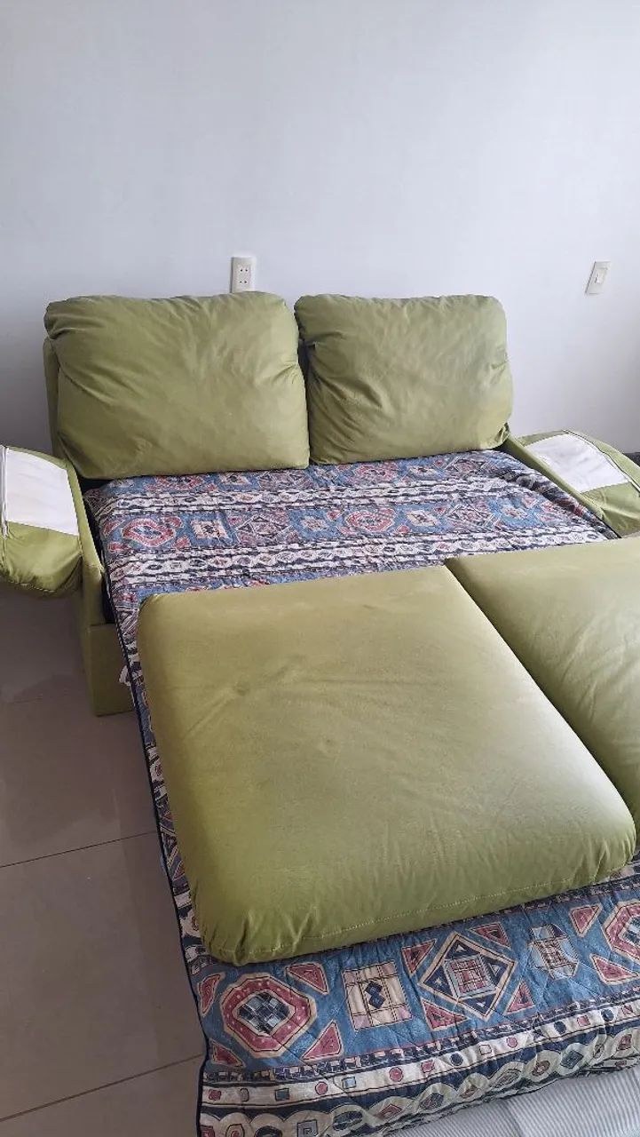Sofá cama retrátil com colchão - Foto 3