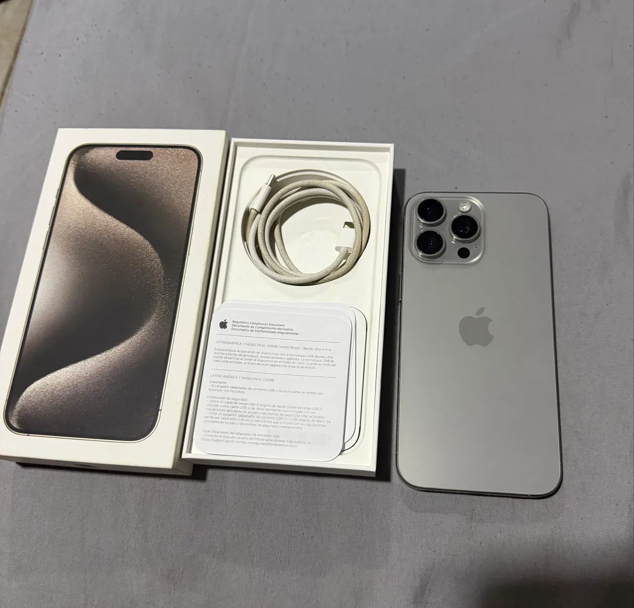Iphone 15 Pro Max natural titanium 256 GB - Celulares e