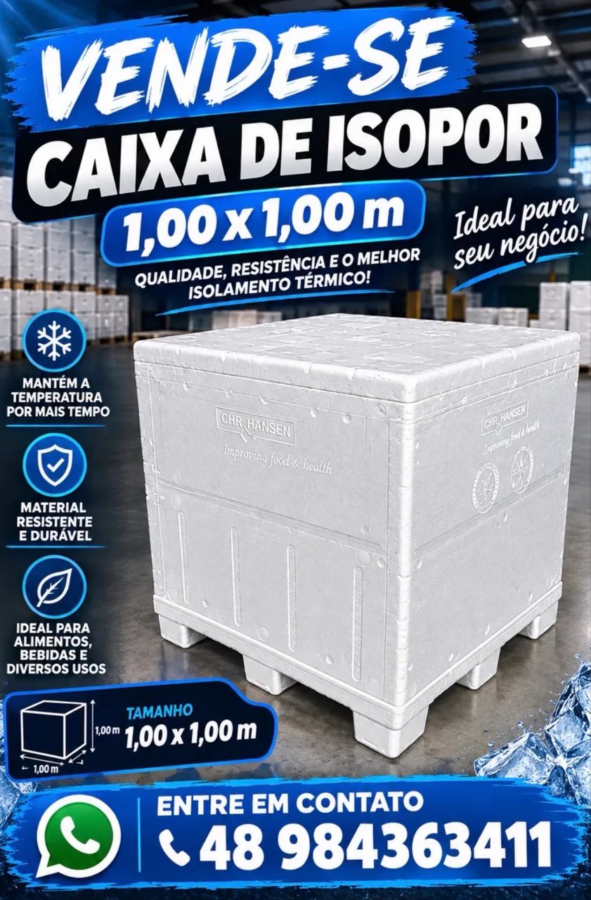 VENDO SUPER CAIXA DE ISOPOR 