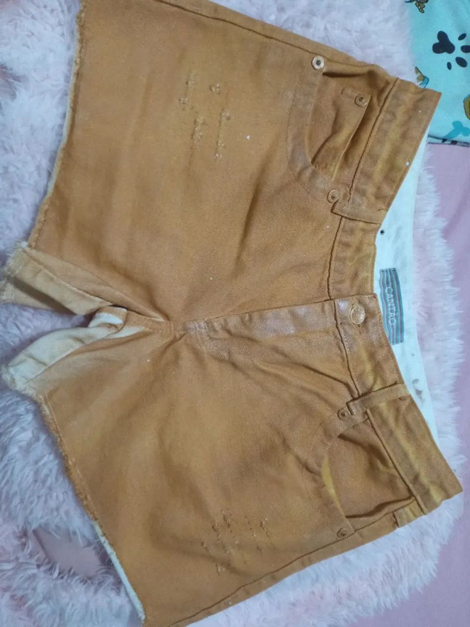 SHORT JEANS FEMININO NÚMERO 40/42 LINDO!!!  - Foto 2