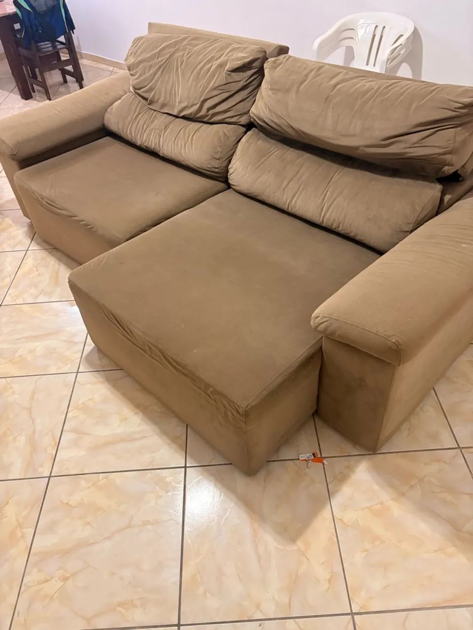 Sofá retrátil e reclinável 4 lugares - Foto 4