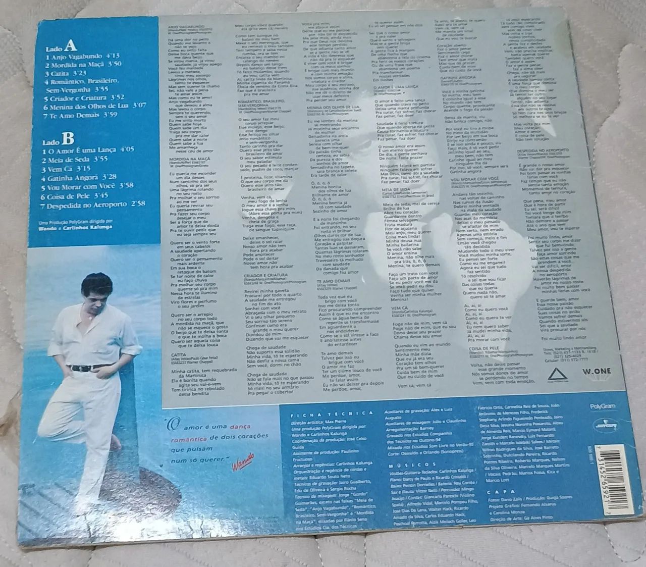 Kit 3 Discos de Vinil Wando - Clássicos Românticos - Foto 5