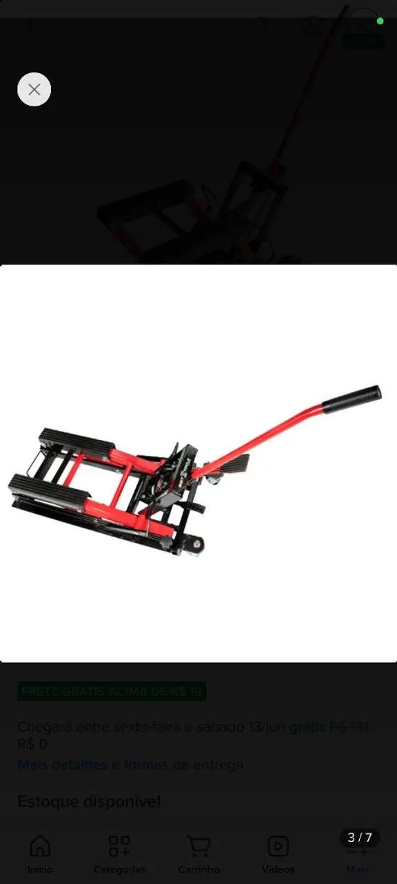 Mini Elevador Hidráulico para Motos 680kg Sigma Tools - Foto 3