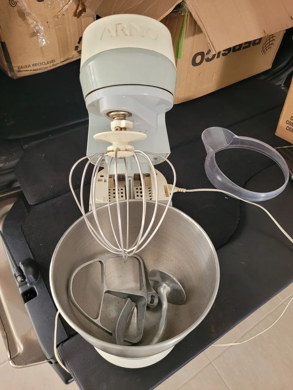 Batedeira Arno Planetária Deluxe COMPLETA - Tigela Inox". - Foto 5