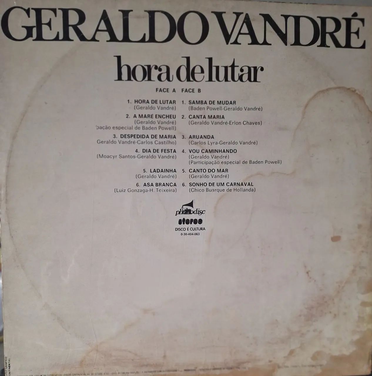 LP Geraldo Vandré - Hora de Lutar | Disco MINT (Impecável) | Capa G+ - Foto 4