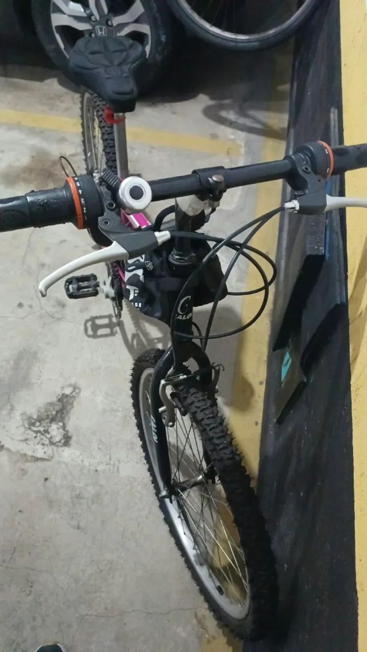 Bicicleta Caloi Max Aro 24 Rosa - Foto 4
