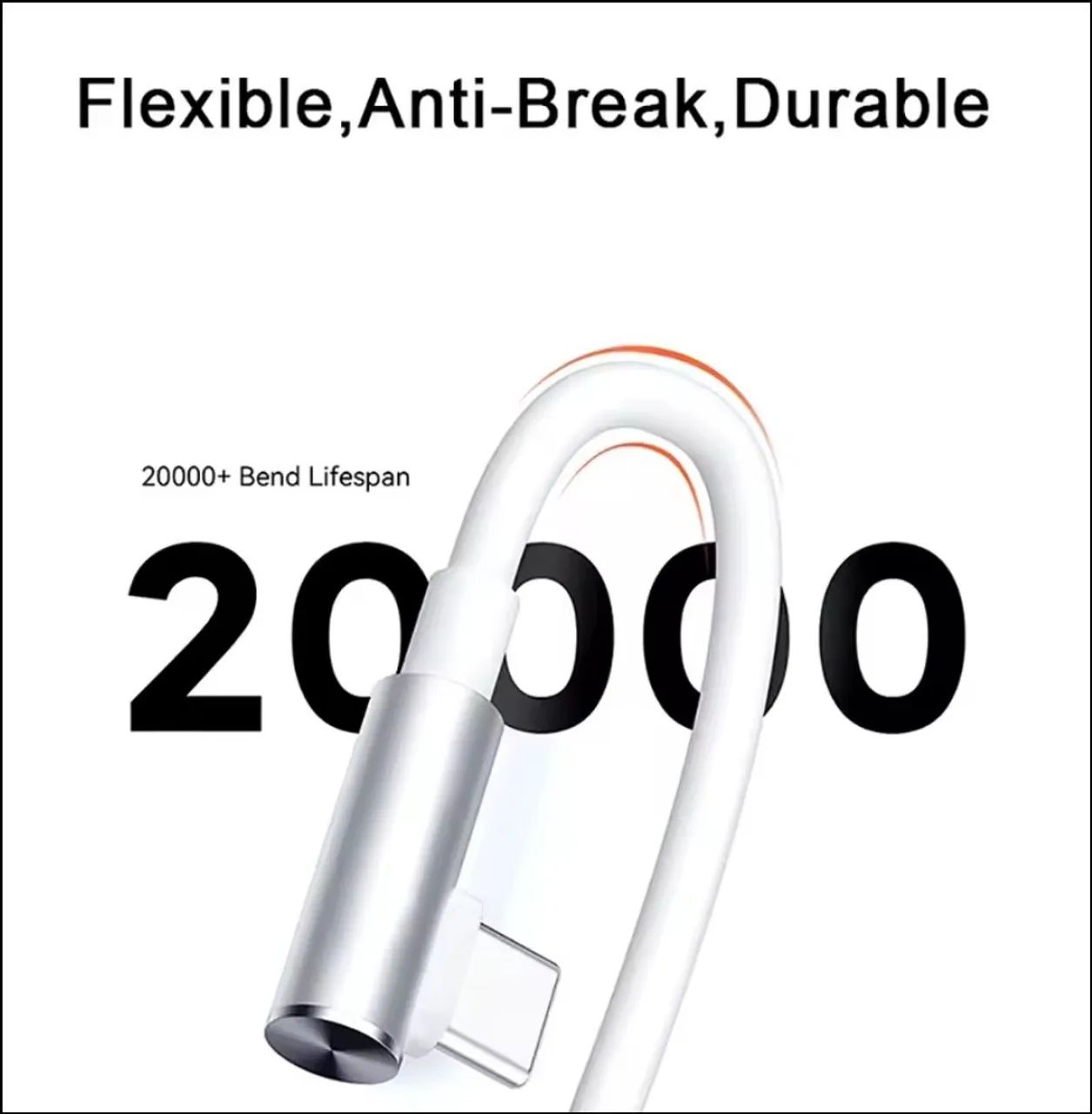 CABO TURBO XIAOMI ORIGINAL 1METRO EM 90GRAUS RESISTENTE  - Foto 5