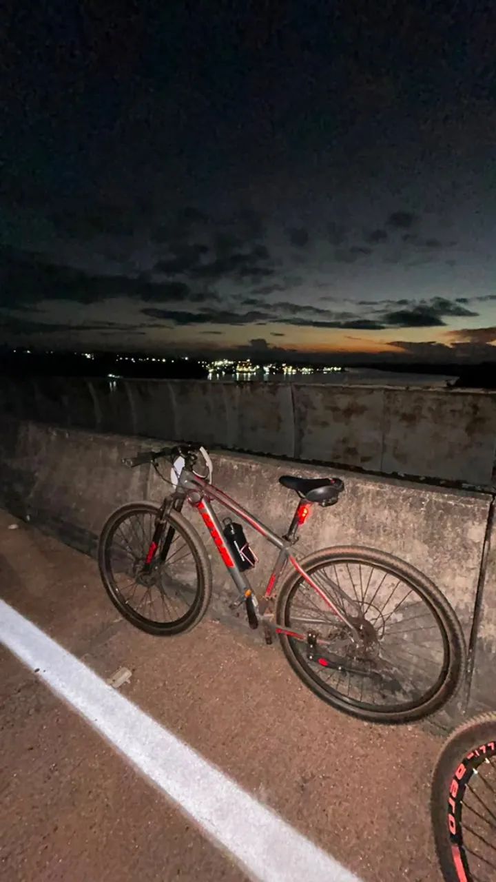 Bicicleta marca Lótus 29 cinza e vermelho - Foto 2