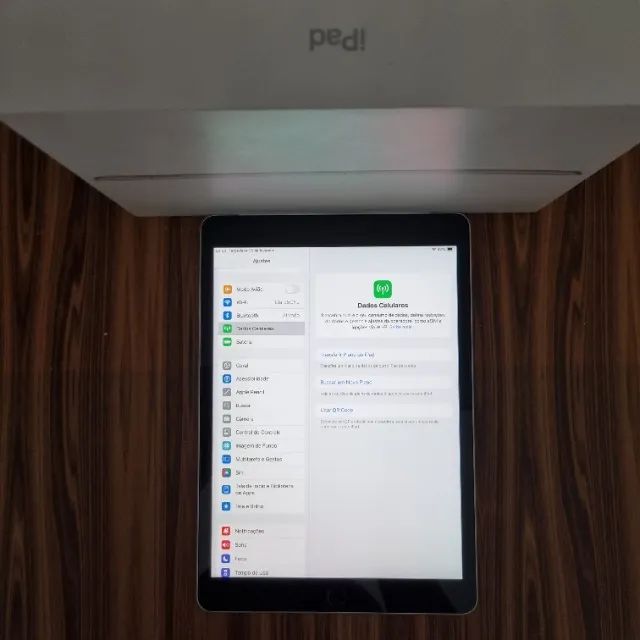 Apple iPad 9 Silver Wi-Fi + Celular 64GB Completo Saúde Bateria 99% 74 Ciclos