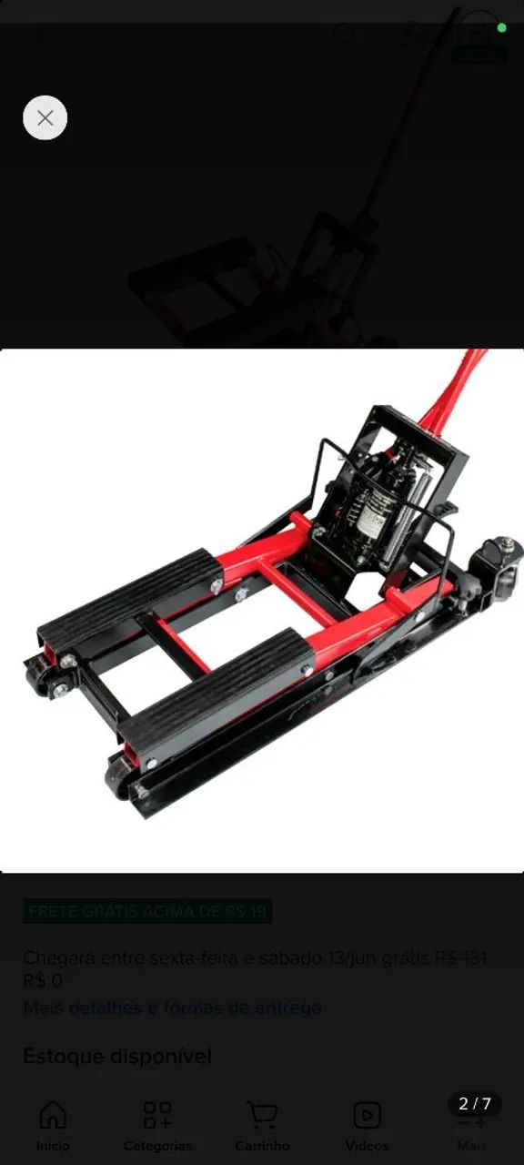 Mini Elevador Hidráulico para Motos 680kg Sigma Tools - Foto 2