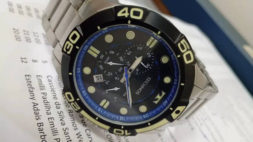 RELÓGIO TECHNOS ACQUA MASCULINO PRATA JS25BQ - Foto 3