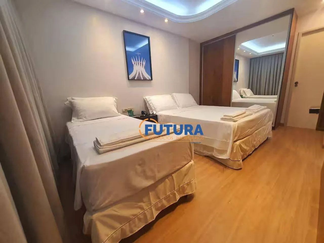 Flat 44 m² - Ed Kubitschek Plaza 100% Mobiliado e reformado