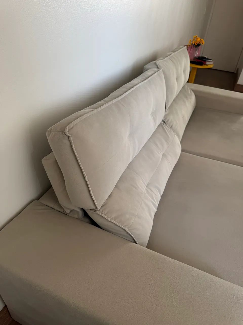Sofá em suede, retrátil- 2,5 metros - USADO  - Foto 2