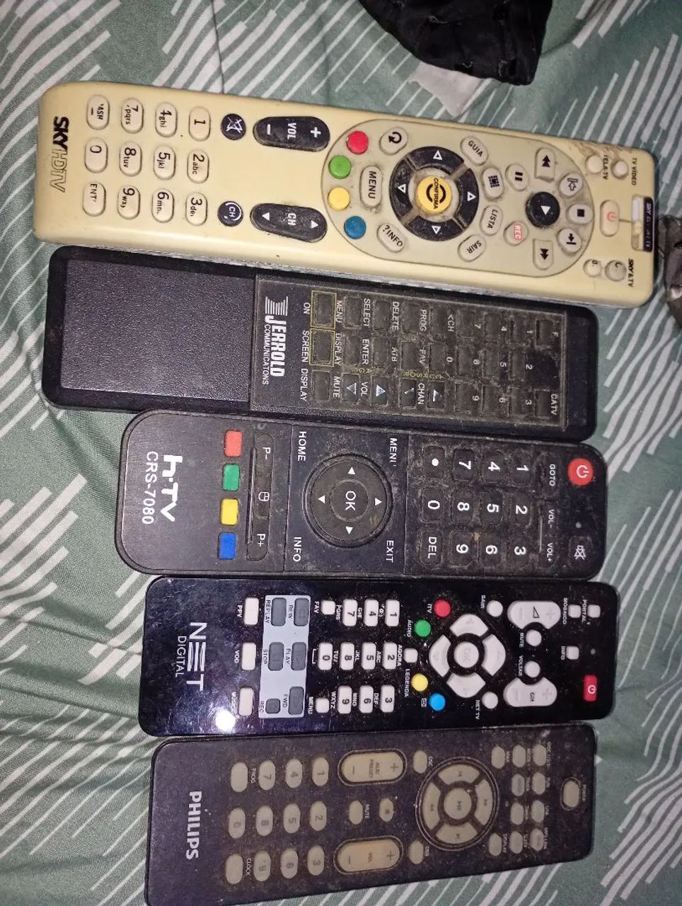 Vários controles 