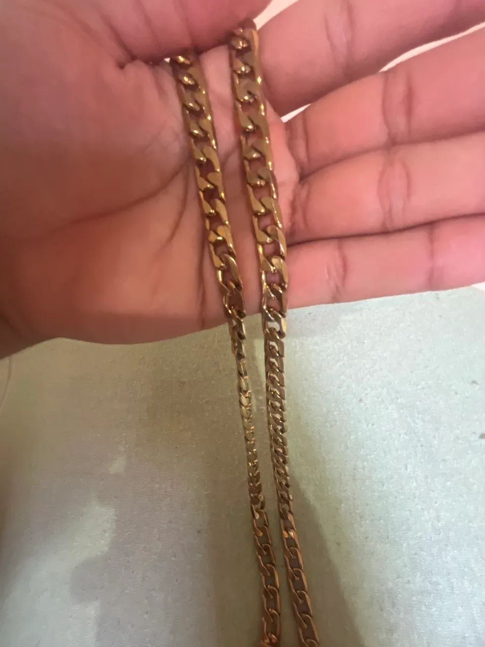 Corrente banhado com ouro 18 k - Foto 3