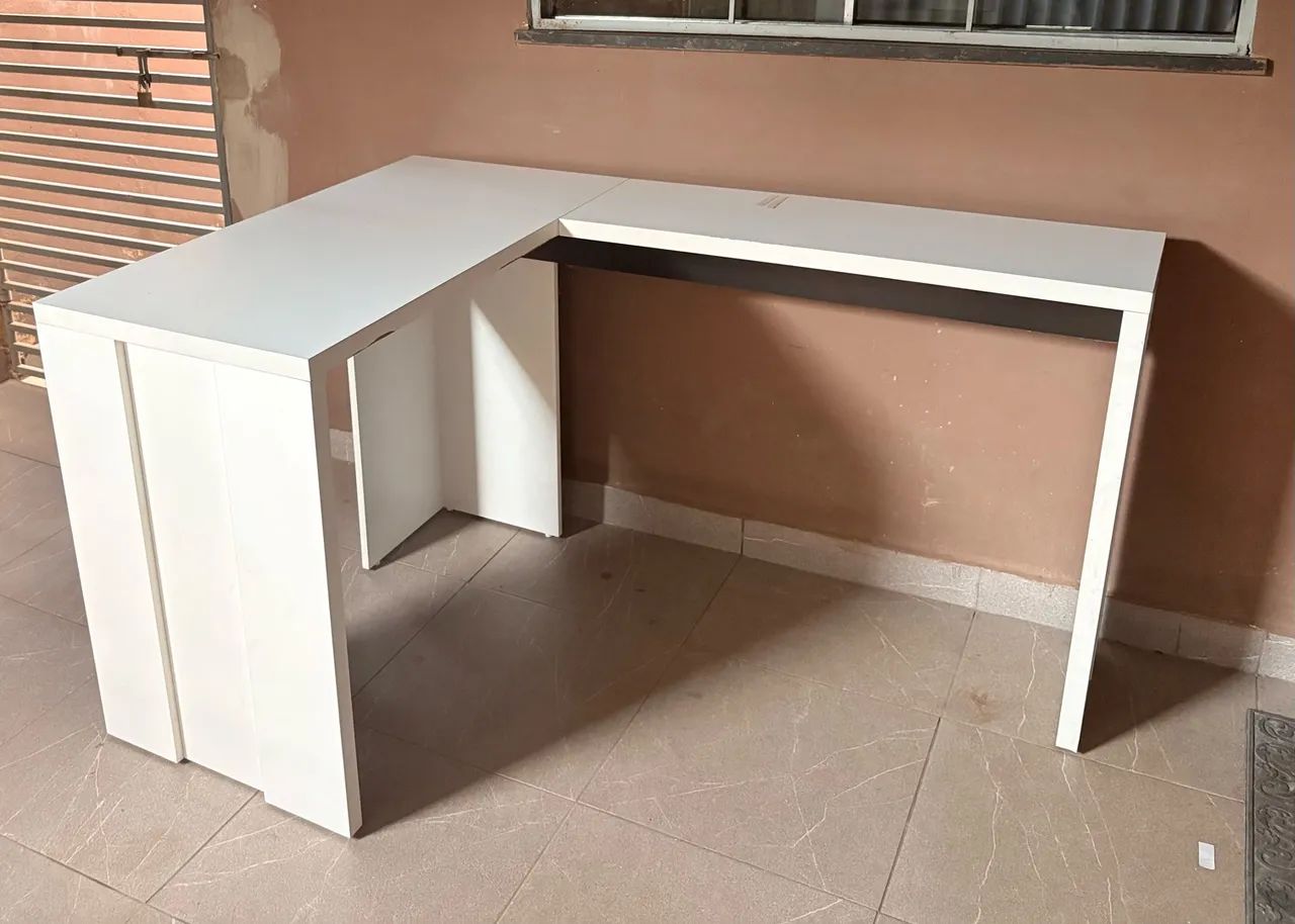 Mesa de Escritório em L - MDF