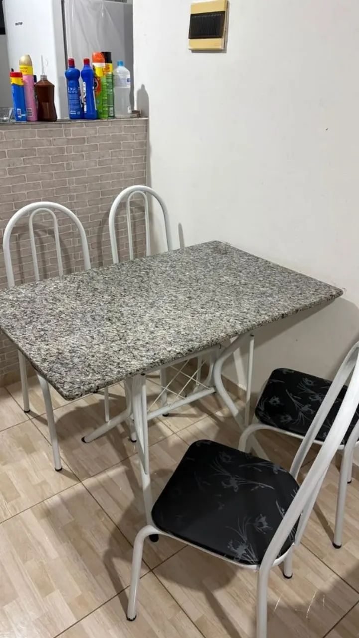 Kit Mesa Retangular com 4 cadeiras - Foto 3