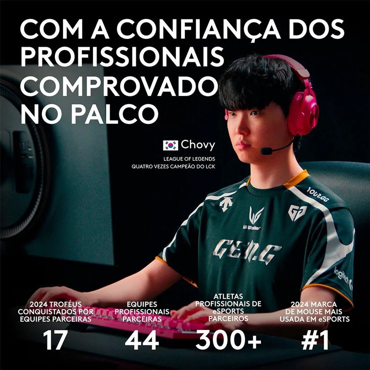 Mouse Gamer Sem Fio Logitech G PRO 2 branco  - Foto 4