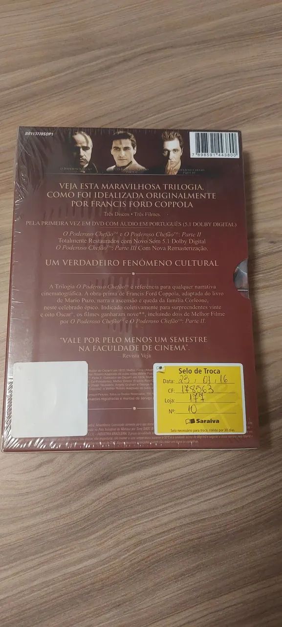 Trilogia Poderoso Chefao - Dvd - Foto 3