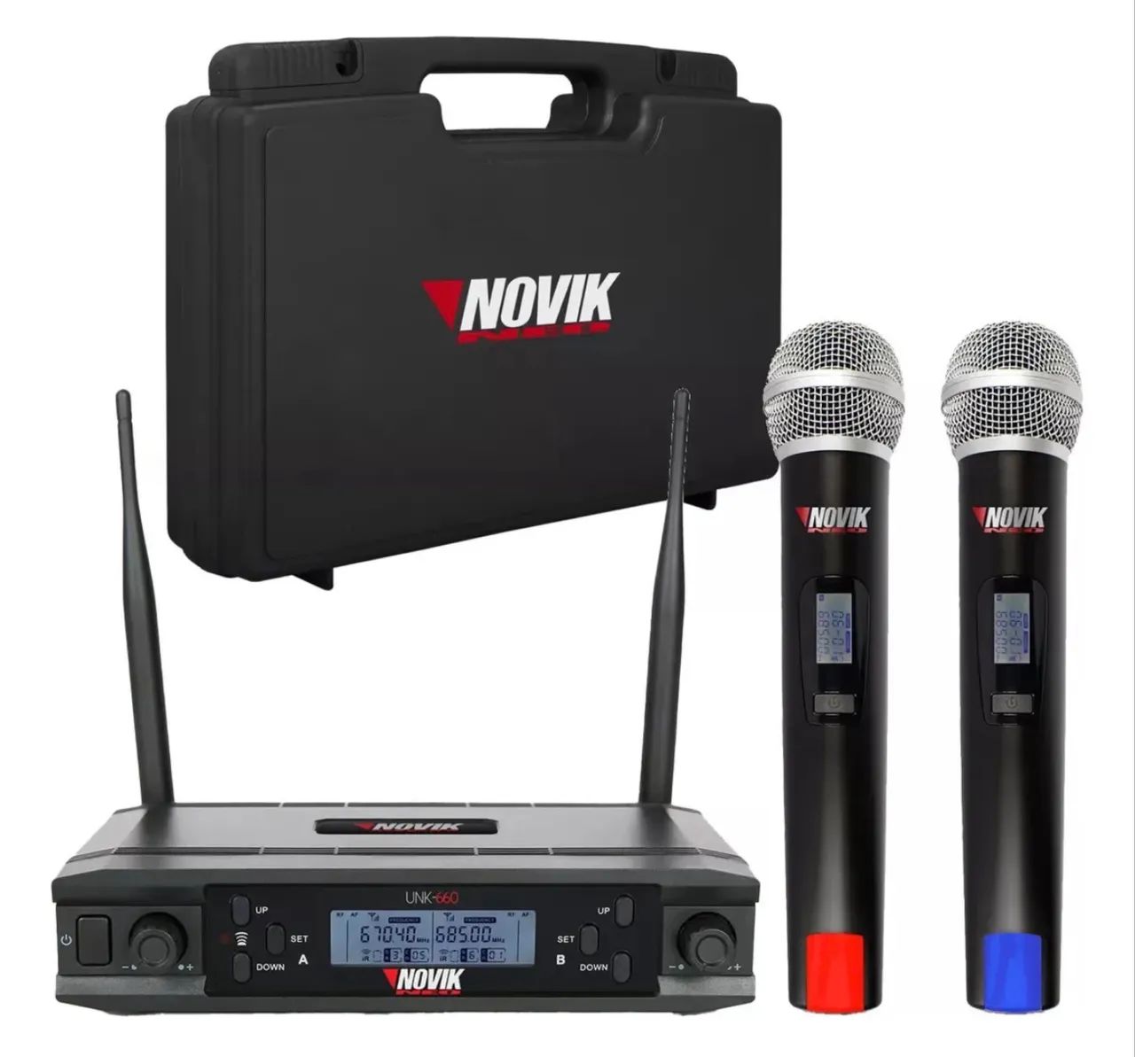 Microfone sem fio duplo UHF - Foto 3