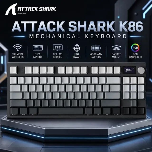 Teclado Attack Shark K86 NOVO - Foto 3