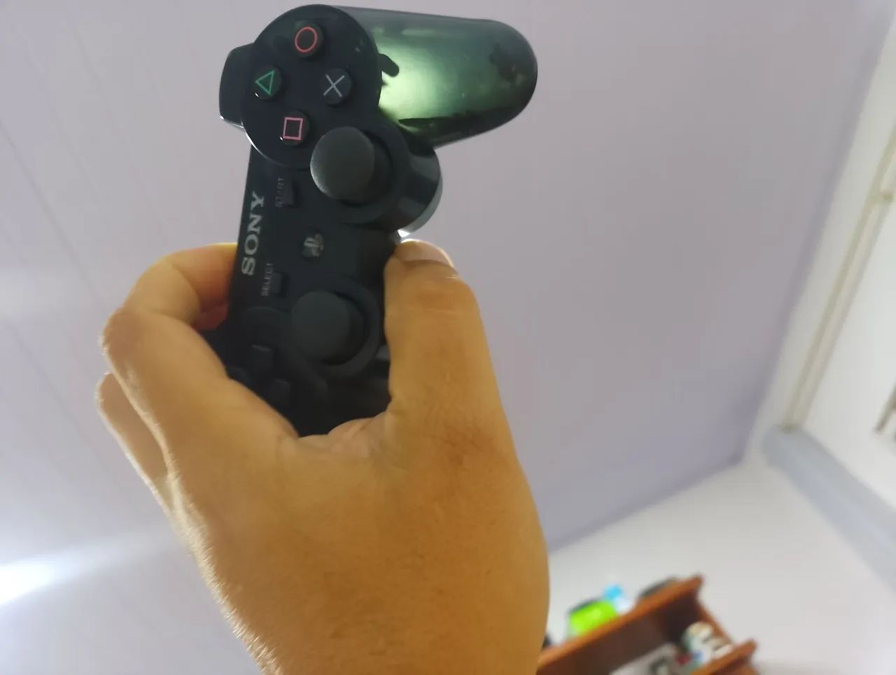 Controle ps3 Sixaxis translúcido  - Foto 5