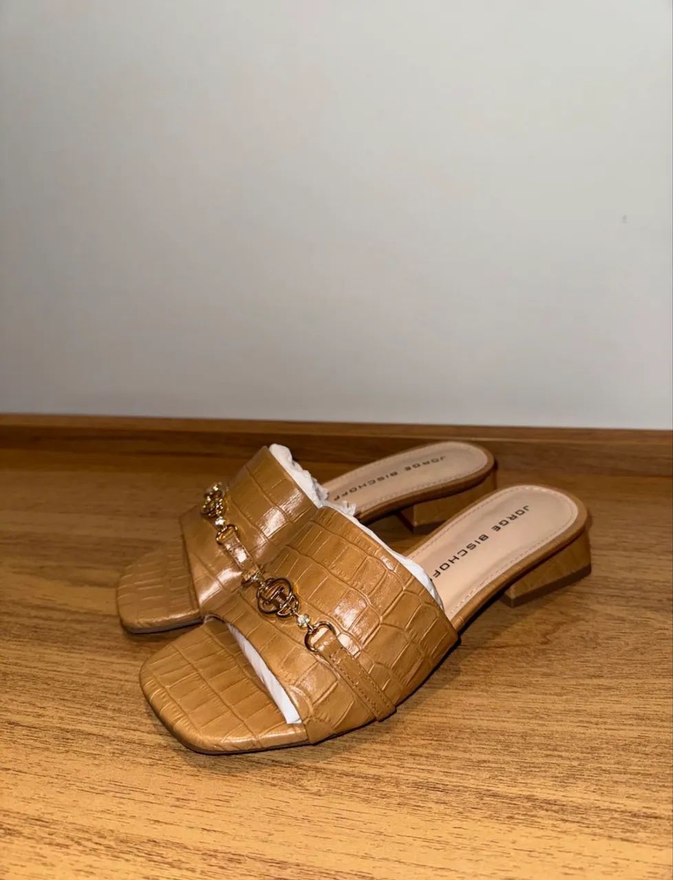 sandália jorge bischoff caramelo 37 - Foto 2