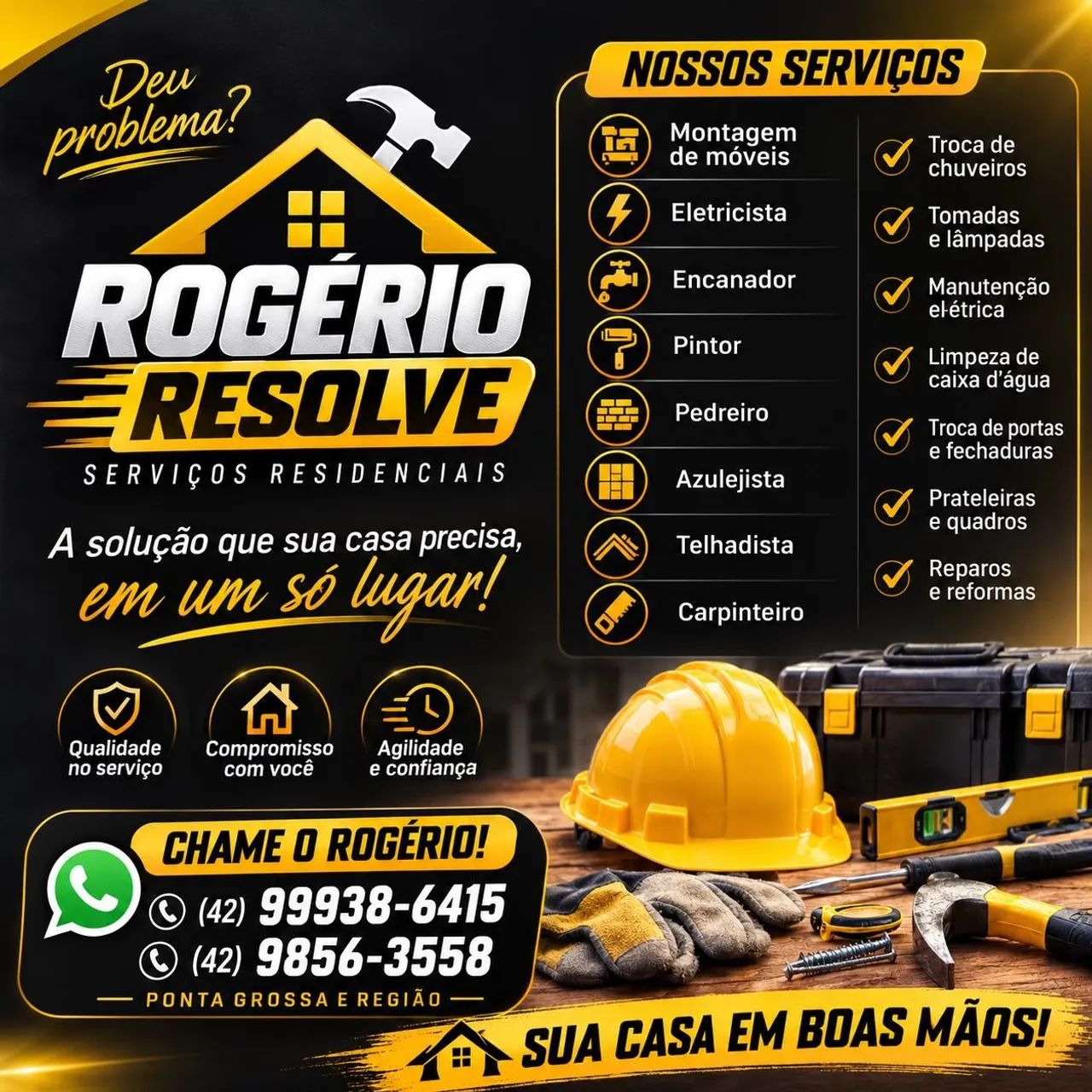 Marido de Aluguel - Reformas e Reparos em Ponta Grossa 