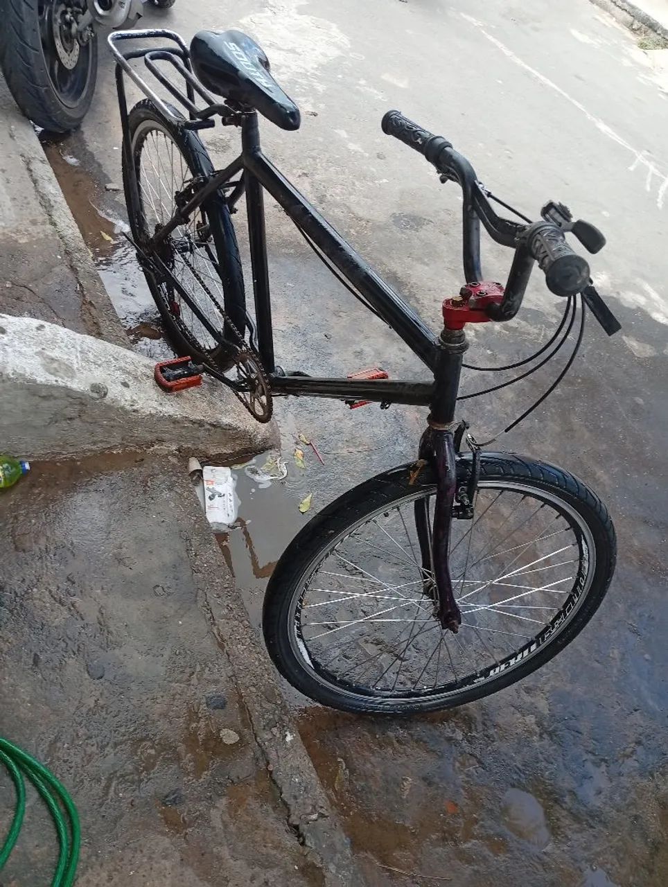 Bicicleta aro 26 com macha - Foto 4