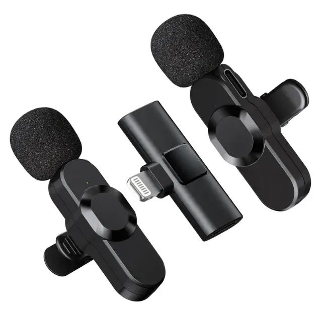 Kit 2 Microfones De Lapela Wireless Para Tipo C Onistek - Foto 3