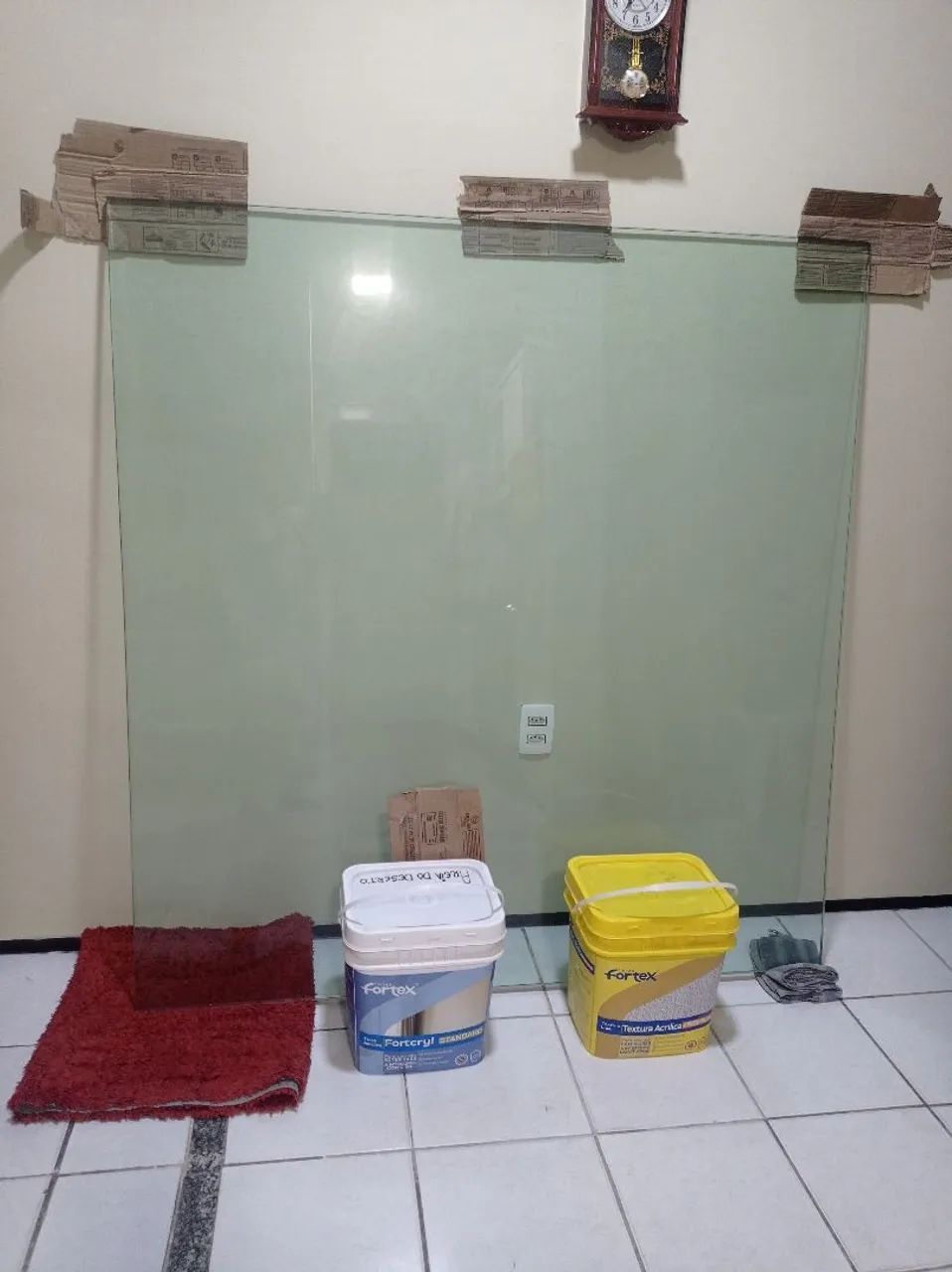 Tampo de mesa de vidro