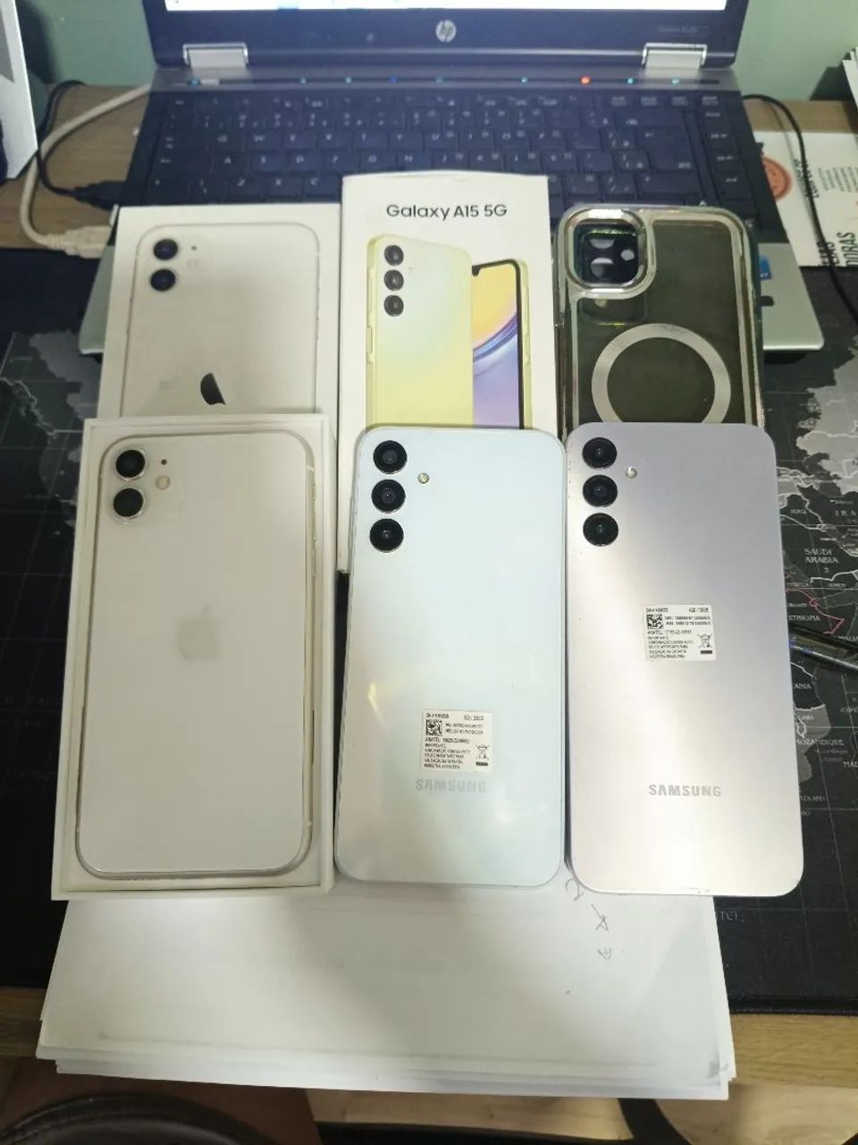 Celulares iPhone 11 64g Samsung a14 e Samsung a15  semi novos 