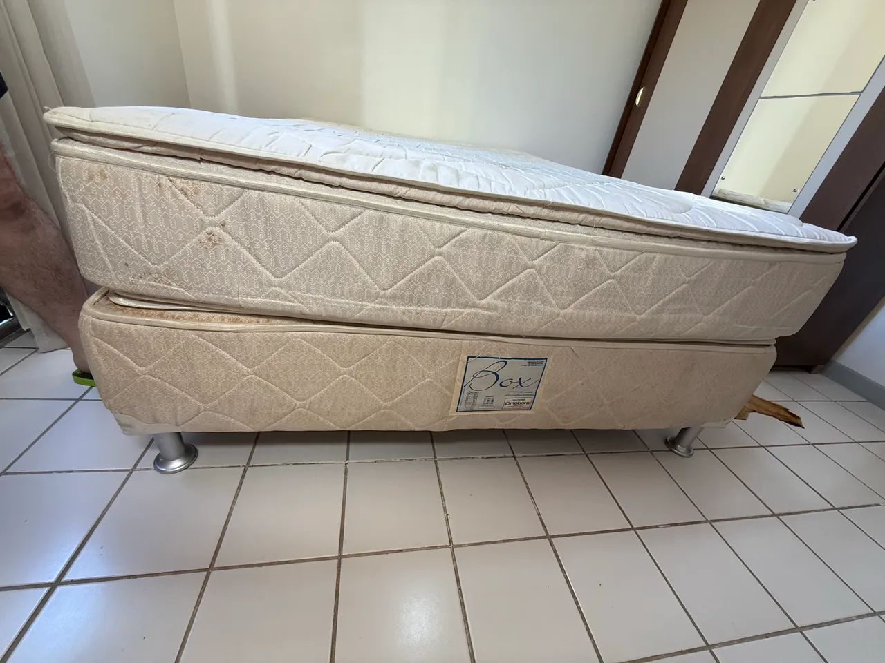Cama casal colchão + box - Foto 3