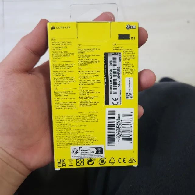 Memória RAM para Notebook Corsair Vengeance, 16GB, 4800MHz, DDR5, CL40, Preto - CMSX16GX5M - Foto 3