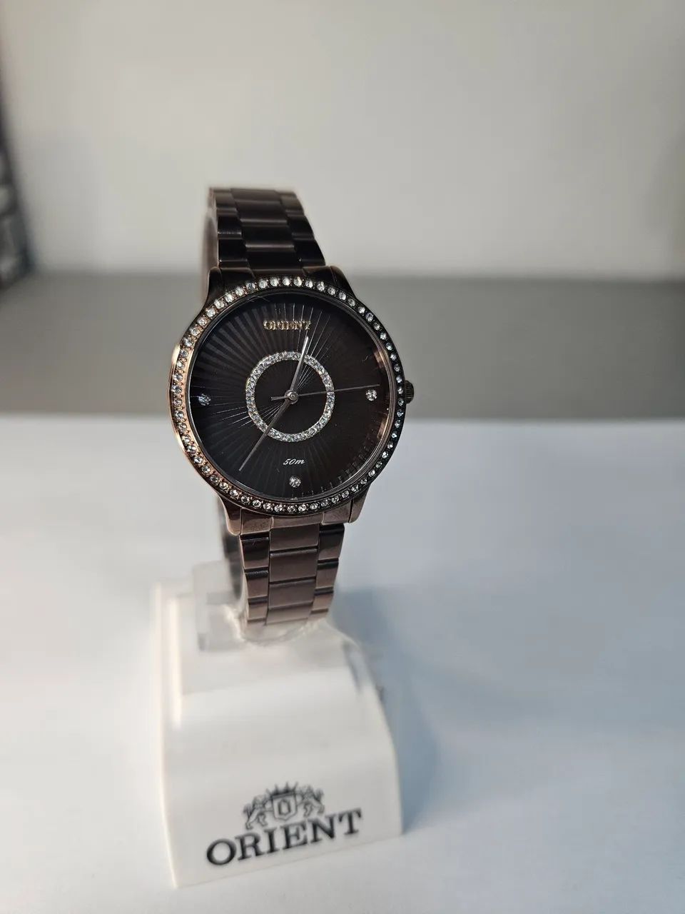 Relógio Quartz Aço Marrom Orient - Foto 2