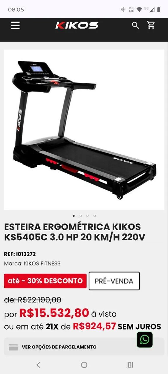 Esteira kikos  ks5405  - Foto 2