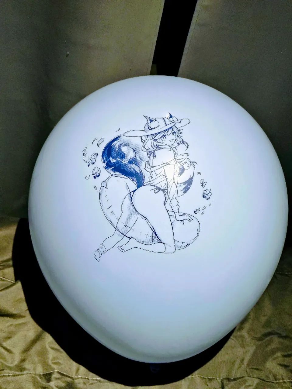 Lote 6 balões de 18 polegadas estampa cat girl neko - Foto 3