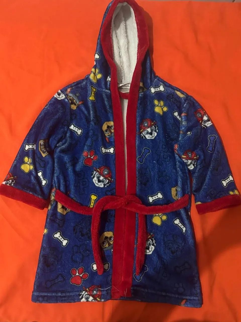 Roupão Infantil Azul com Capuz