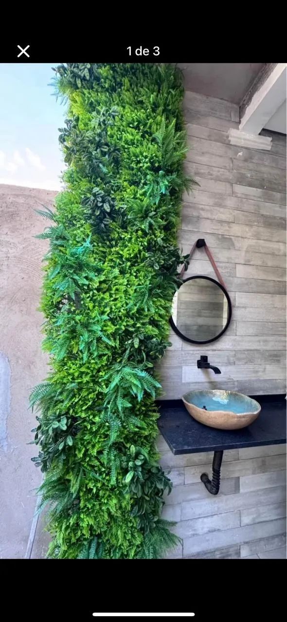 Jardim vertical realista