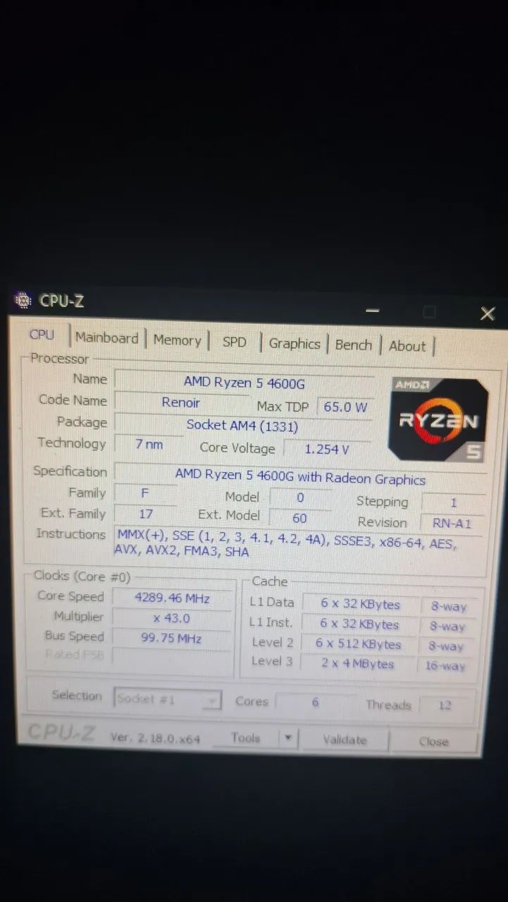 Processador RYZEN 5 4600G - Foto 2