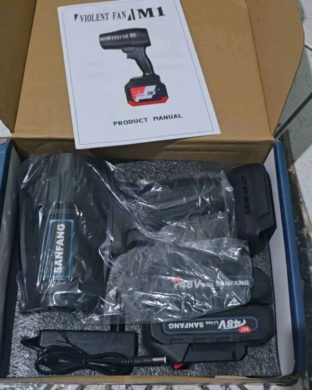 Secador turbo seca rápido SanFang 2 baterias