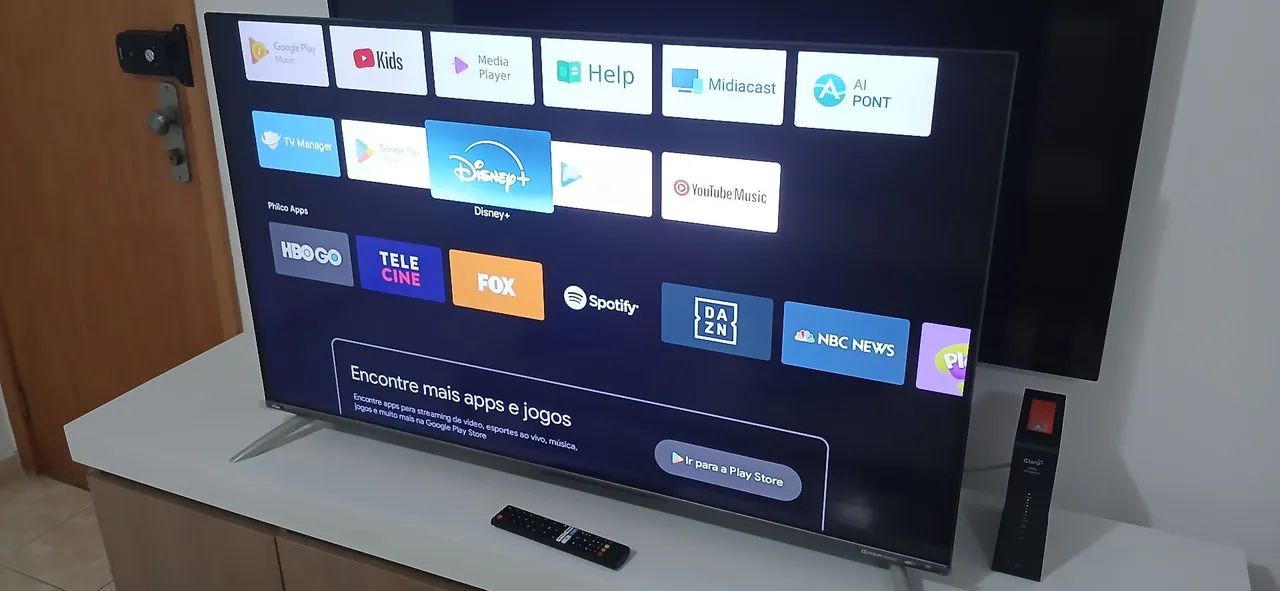 Tv 50 polegadas smart Android Bluetooth Cromecast google borda infinita 4k aceito cartão  - Foto 5