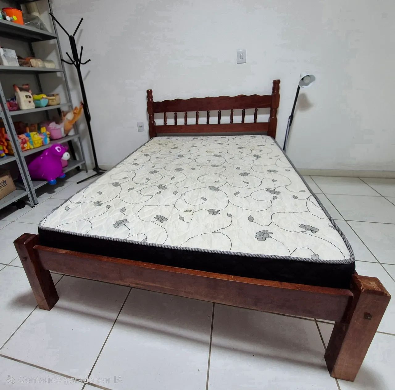 Cama de casal madeira