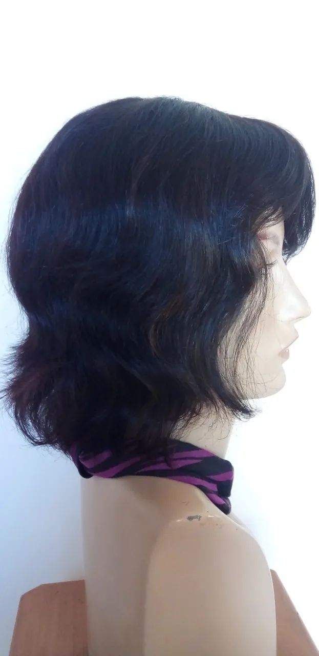 Peruca curta cabelo humano  - Foto 4