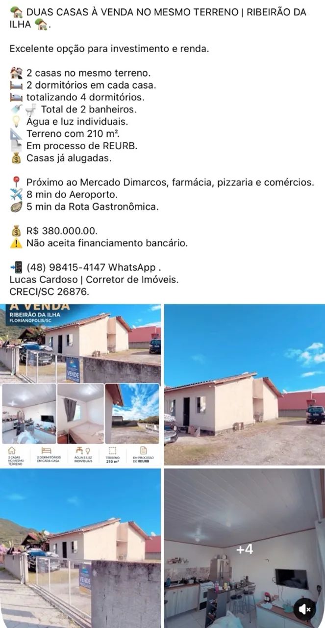 Duas casas no mesmo terreno a venda .  - Foto 2
