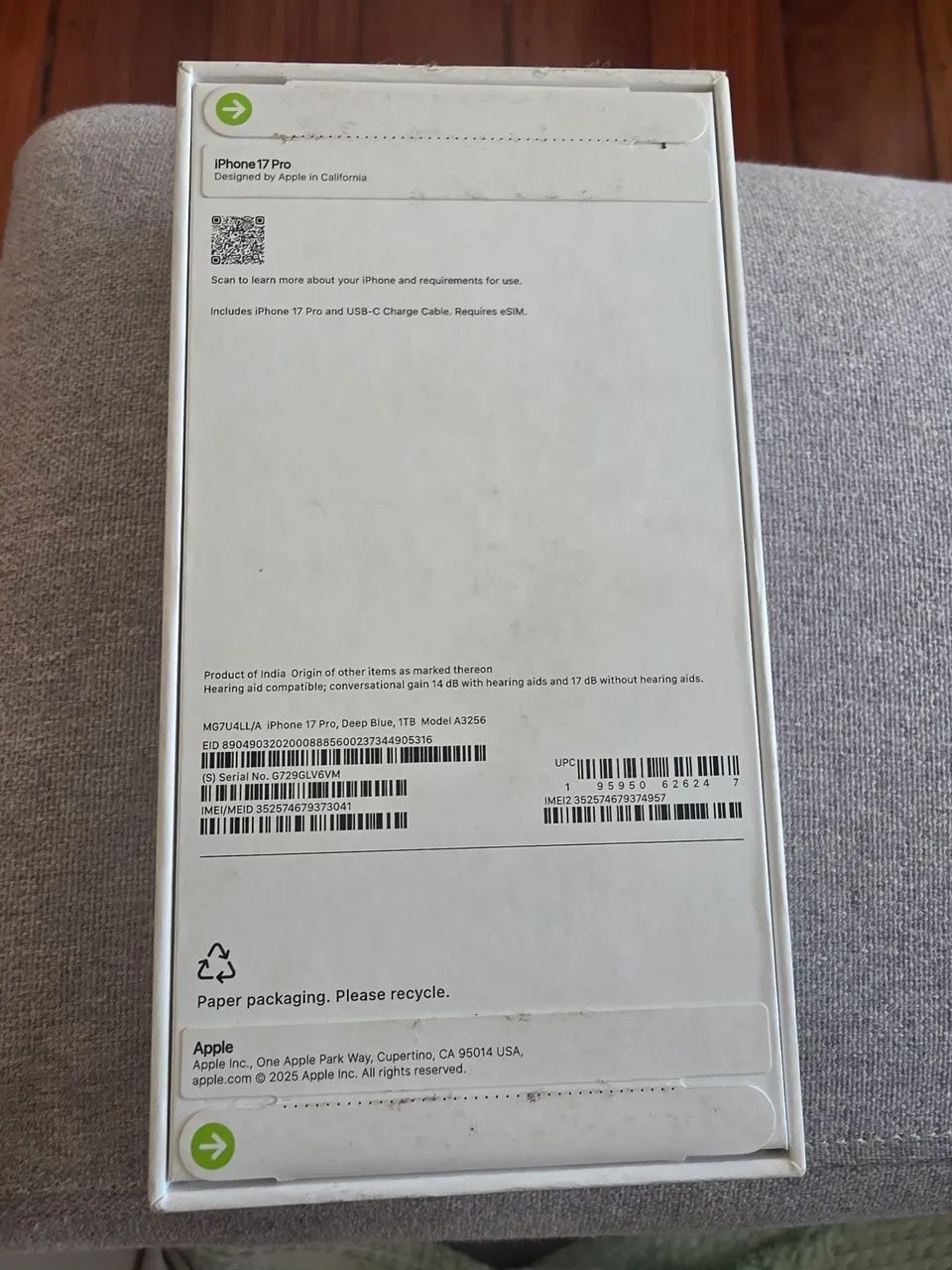 Iphone 17 pro azul 1 tb. - Foto 2
