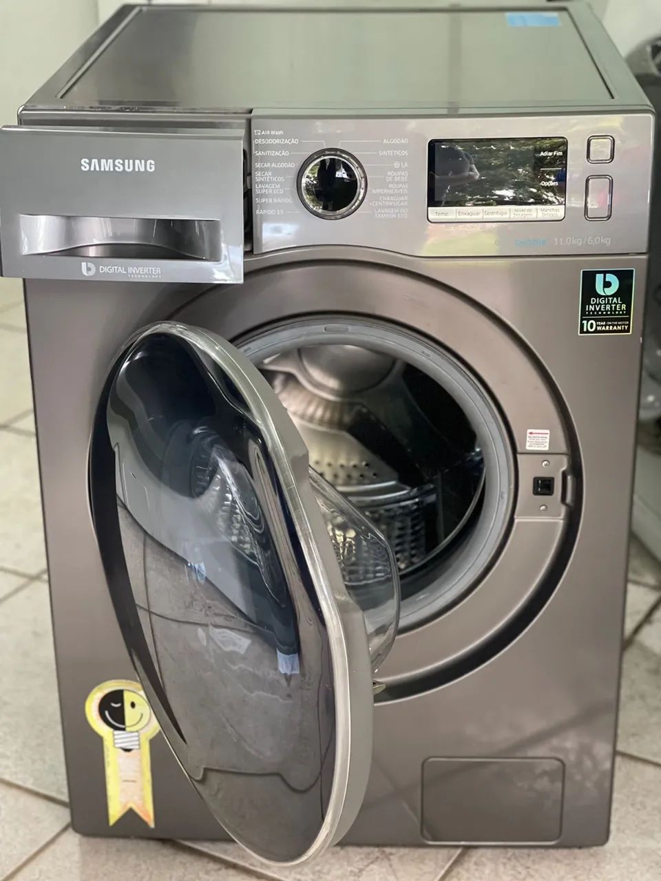 Lava e seca Samsung 10 KG inox  - Foto 2